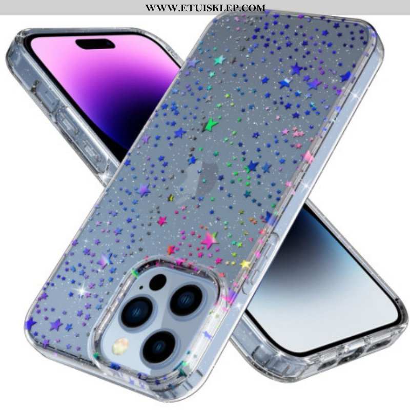 Etui do iPhone 14 Pro Przezroczyste Gwiazdy